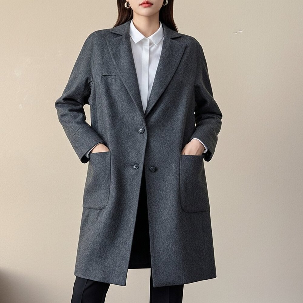 Eco Di Soul Milano 100% Wool Coat Size M